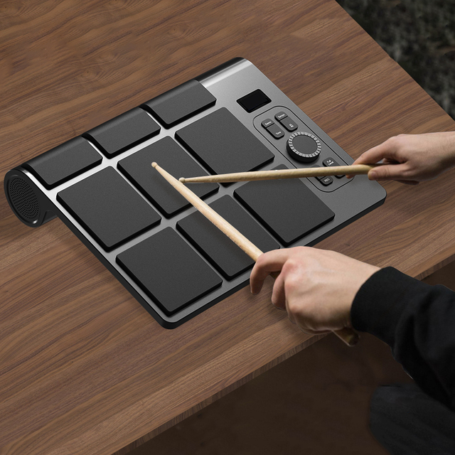 Konix New Item Electronic Music Instruments Electric Drum Set Digital Roll up Drum Kit Drum with Speaker and Battery