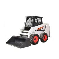 Gratis pengiriman Cina roda trek CE/EPA selip Mini Steer Loader dengan ember Trencher Rotary plug