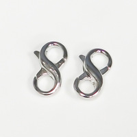 Lot de fermoirs mousquetons double ouverture en alliage d'or, d'argent et de zinc, légers, pour la fabrication de porte-clés, rallonges de colliers et bracelets DIY