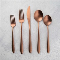 Ensemble de cuillères en acier inoxydable plaqué or, très demandé, finition miroir, luxe moderne, élégant, pour restaurants, prix compétitif
