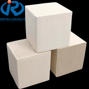 Blocco e Tubo in Ceramica di Allumina a Nido d'Ape RONGJIAN per Sistema RTO, Alta Conducibilità Termica, Uso Industriale, Servizio di Taglio - Product Image 1