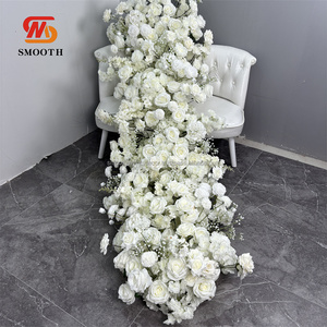 ผ้าคาดดอกไม้ผ้าไหมสีขาวสำหรับงานแต่งงานงานปาร์ตี้ตกแต่งดอกไม้ให้เด็กทารกระบายอากาศได้ดี - Product Image 2