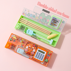 Nouveauté, <span class=keywords><strong>calculatrice</strong></span> en plastique de haute qualité, trousse à crayons pour fille, boîte à crayons légère, boîte à stylos kawaii, trousse scolaire pour enfants - Product Image 6