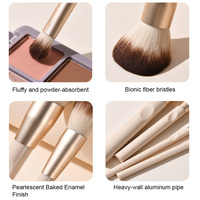 Ensemble de pinceaux de maquillage professionnels de luxe, 12 pièces, poils synthétiques, logo personnalisé, pinceaux de maquillage originaux, pinceaux de maquillage uniquement