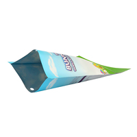 Fournisseur chinois de sachets en aluminium à trois côtés scellés, personnalisés, pour en-cas, avec ouverture en forme de U