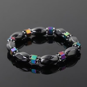Classique Vague Hématite Énergie Bracelets Hommes Nature Haute Polonais Hématite Magnétique Bracelets pour Femmes Nouvelle Mode Énergie Bijoux - Product Image 3
