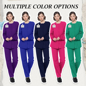 Women's Long Sleeve Dental <b>Scrub</b> Suit Moisture Wicking Suits For Hospital Uniforms - Product Image 3