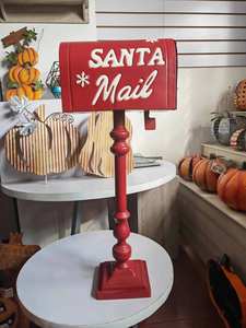 Letters to Santa Post Box Nordic Metal Mailbox Mail <strong>Postbox</strong> <strong>Christmas</strong> Outdoor Decoration - Product Image 2