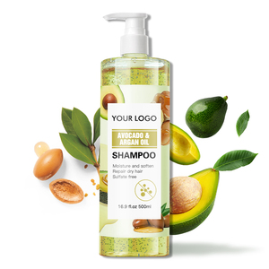OEM all'ingrosso Logo ingrediente personalizzato etichetta privata Anti perdita di capelli forfora <span class=keywords><strong>secca</strong></span> nutriente <span class=keywords><strong>Shampoo</strong></span> all'olio di Argan Avocadol biologico - Product Image 1