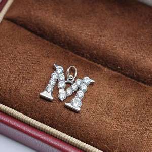 UM Jewelry Classic 925 <b>silver</b> letter Charm Pendant <b>necklace</b> for women children anniversaries wedding gifts and party occasions - Product Image 2