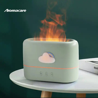 Huile Essentielle Mini 7 Couleurs Led Air Simulé Flamme Atmosphère Lampe Humidificateur