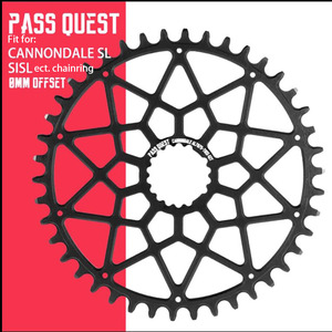 จานโซ่แบบติดตั้งโดยตรง PASS QUEST พร้อมฟันแบบ Narrow Wide สำหรับจักรยาน <span class=keywords><strong>Cannondale</strong></span> SL/SISL FSA ดิสก์เบรกเดี่ยว BMX และจักรยานเสือหมอบ - Product Image 2