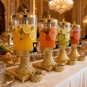 Dispensadores de jugo para fiestas de boda, <span class=keywords><strong>dispensador</strong></span> de agua fría, máquina de <span class=keywords><strong>bebidas</strong></span> y jugos para restaurante, buffet, barbacoa con grifo. - Product Image 1