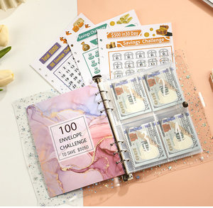 Оптовая продажа, <span class=keywords><strong>100</strong></span> дней, сберегающая книга, ПВХ, спиральная записная книжка для <span class=keywords><strong>100</strong></span>, день, вызов, экономия денег, бюджетная папка <span class=keywords><strong>a5</strong></span>, ПВХ - Product Image 3