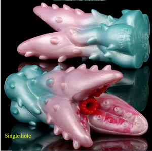 GEEBA Masturbatore Maschile in Silicone Morbido a Forma di Fiore di Vite con Foro Singolo, Giocattolo Sessuale per Adulti, Esercizio Penieno, Vagina Realistica - Product Image 2