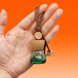 <b>Car</b> Aroma <b>Diffuser</b> <b>Bottle</b> With Wooden Cap And Glass Vessel For <b>Car</b> Interior Decoration Dual Use Home And Vehicle - Product Image 2