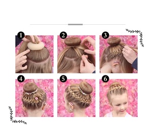 Vente directe d'usine fleur bourgeon <span class=keywords><strong>coiffure</strong></span> bande de cheveux outil de <span class=keywords><strong>coiffure</strong></span> donut tempérament cheveux bigoudi - Product Image 4