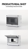 Boîte de distribution électrique étanche IP65 pour extérieur, 12 voies, disjoncteur MCB, boîte de jonction en plastique, boîte de distribution de câbles