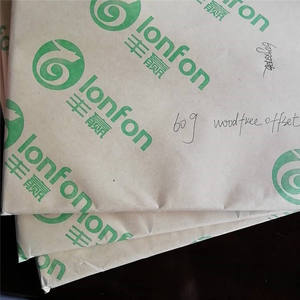 55-120gsm Cream/ High White/Raw White/Ivory Colour Offset Printing Paper Woodfree Offset Bond Paper Use for Books Brouures Etc. - Product Image 1