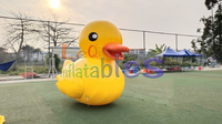 Modèle géant de canard jaune gonflable pour l'extérieur et l'intérieur, pour la décoration publicitaire.