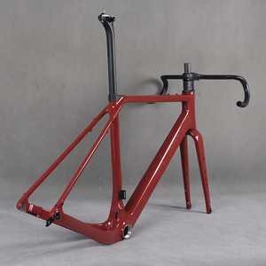 <span class=keywords><strong>Cuadro</strong></span> de fibra de carbono T1000 T4 700X50C <span class=keywords><strong>bicicleta</strong></span> de grava con freno de disco Cable oculto completo PT492C GR048 pintura para uso en <span class=keywords><strong>bicicleta</strong></span> de carretera - Product Image 2