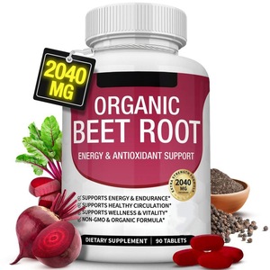 Capsules de Betterave Biologique Personnalisées – Antioxydant, Énergisant, Produits de Santé, NAD, Resvératrol pour Adultes, Complément Herbal - Product Image 1