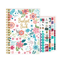 Agenda Creativa con Impresión UV, Planificador Semanal/Mensual/Diario con Hojas Sueltas, Encuadernación en Espiral, Cubierta de Papel Cosido, Pegatinas Organizadoras, Cuaderno 80