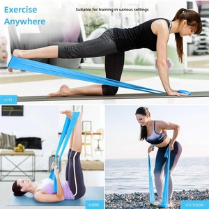 Banda de Resistencia Larga Ecológica para Yoga y Pilates, para Entrenamiento de Fuerza en Casa, Banda Elástica de TPE Theraband para Fitness y Estiramiento - Product Image 4