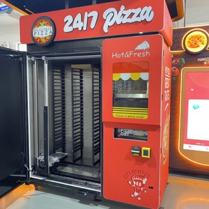 Hot thực phẩm tươi sống hoàn toàn tự động thương mại bánh pizza Máy bán hàng tự động ODM bán SDK chức năng kỹ thuật số màn hình cảm ứng thẻ tín dụng mã QR - Product Image 4