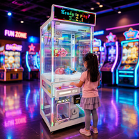 Machine à griffes personnalisable avec écran LED supérieur, écran publicitaire programmable, machine de jeu d'arcade à monnayeur pour attraper les jouets et les prix