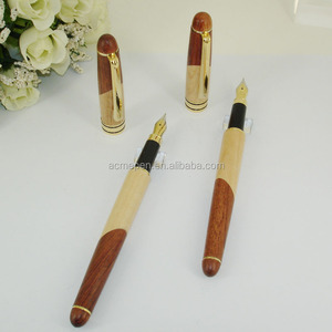 ACMECN Nouveauté en promotion : <span class=keywords><strong>Stylo</strong></span> plume artisanal en bois, papeterie de bureau, décorations en érable et bois de rose, stylos à encre liquide, cadeaux en bois - Product Image 3