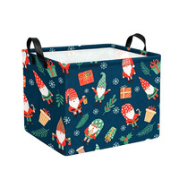 Panier à collations pour cadeaux de Noël, sac de rangement étanche, boîte de rangement de bureau, panier de rangement pour vêtements