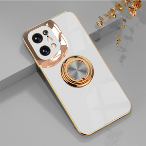 Cubierta protectora de teléfono TPU de silicona fina a prueba de golpes galvanizada con soporte de anillo 360 <span class=keywords><strong>para</strong></span> <span class=keywords><strong>OPPO</strong></span> Find X5 X3 Pro Reno8 Pro A96 - Product Image 6