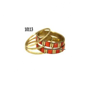 Brazalete de Latón y Resina Ecológico de Moda India, Joyería Elegante al por Mayor, Regalo Perfecto para Mujeres y Niñas - Product Image 1