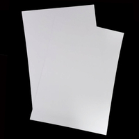 Feuille d'impression jet d'encre PVC A4 de 0,38 mm d'épaisseur, A4 A3, blanche/or/argent/transparente, imprimable pour carte d'identité
