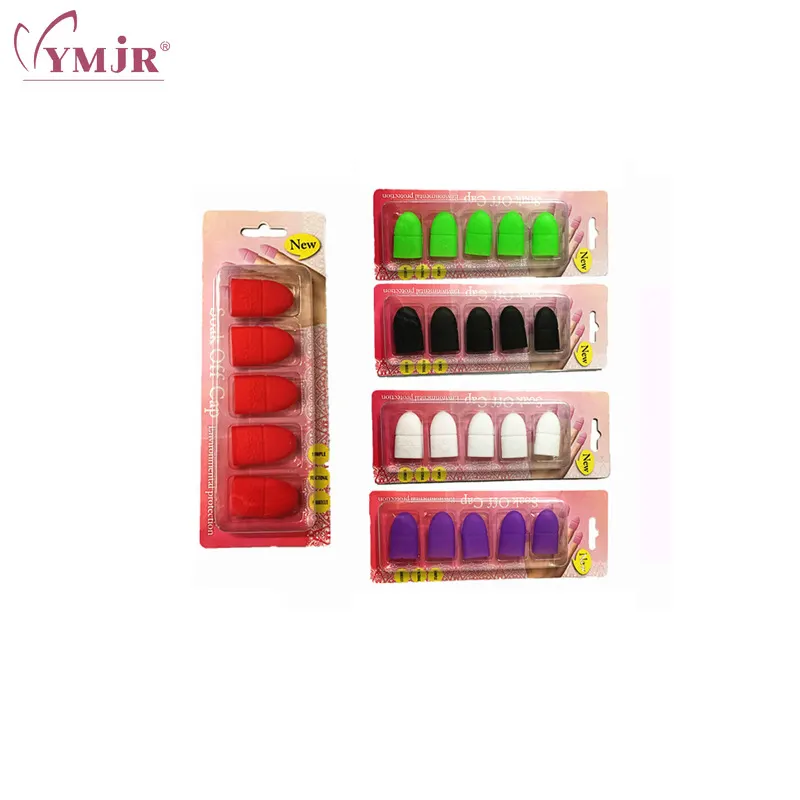 5 teile/satz Silikon Nagel UV Gel Entferner Wraps Kits Wieder verwendbare Einweichen Finger bett Clip Nail Art Tools