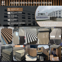 Panneaux acoustiques en bois à lattes, autocollants, insonorisants, sur mesure, Akupanel, panneaux absorbants du son