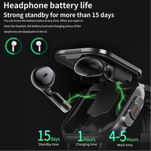 Montre connectée 2-en-1 D8 avec appels et écouteurs TWS, bracelet de sport cardiofréquencemètre, tracker d'activité pour hommes - Product Image 6