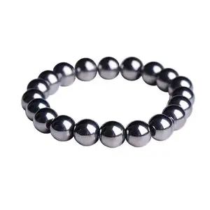 Custom natural Terahertz energy stone bracelet single circle bracelet healthy stone for gift