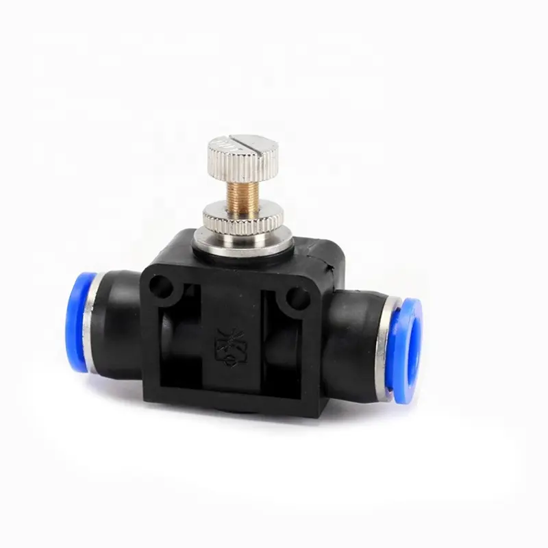 LSA/PA Pipeline Speed Control Valve  Pneumatic Plastic Connects Air Speed Controllers
