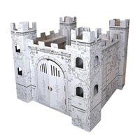Maison en carton BOSUN à peindre soi-même, puzzle 3D à assembler, vente en gros, personnalisable par l'usine de papier, pour enfants de 7 à 14 ans, DIY