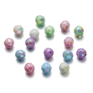 Acrylic Round Beads 16mm Soccer Shape For <b>Bracelet</b> Making Loose Beads Handmade Jewelry Craft Supplies - Product Image 1