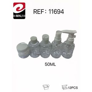 Plastic Spray Bottle Set 50Ml With Pump And Cap For Travel Use 12Pcs - Product Image 3