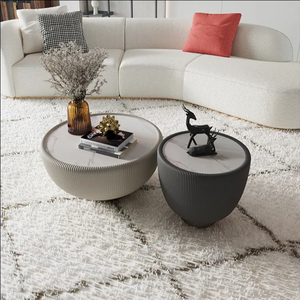 Meubles de maison italie design nouvelle <span class=keywords><strong>table</strong></span> <span class=keywords><strong>basse</strong></span> créative ensemble 2 pièces <span class=keywords><strong>table</strong></span> centrale ronde haute et <span class=keywords><strong>basse</strong></span> - Product Image 5