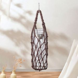 Portable Water Bottle Pouch Mesh Water Bottle Sleeve Bag with Handle Cup Holder Storage Bag - Product Image 1