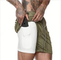 Nouveaux shorts de sport pour hommes, grande taille, séchage rapide, pantalon de sport à cinq points, pantalon de course, pantalon de fitness L0039