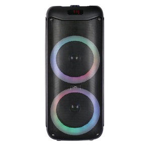 Reproductor de música portátil Altavoces grandes Fiesta de Dj al aire libre Altavoces De Escenario Altavoz de carro doble de 8 pulgadas con micrófono inalámbrico - Product Image 3