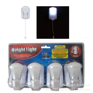 Bright <b>Light</b> Portable Wall Mountable Led Night <b>Light</b> 4 Pack Home Indoor Use <b>Pull</b> String Switch - Product Image 1