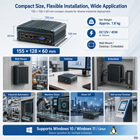 Computadora Industrial Integrada con Doble LAN, 2 COM, USB, HD, VGA, Compatible con Windows y Linux para Control de Máquinas