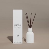 Diffuseur de parfum d'ambiance en céramique personnalisé C&H avec bâtonnets, huiles essentielles, coffret cadeau, vente en gros